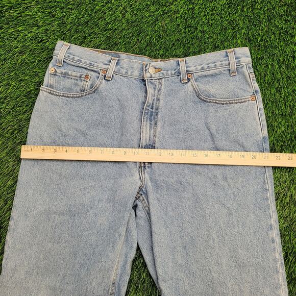Vintage LEVIS 550 Extra-Baggy Jeans 35x29 Medium-Wash - Picture 13 of 16